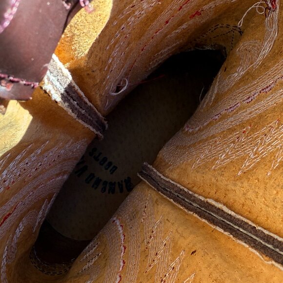 Never Worn Vintage Rancho Viejo Men's Western Cowboy Boots 7 1/2 Women's 9 - Picture 12 of 16